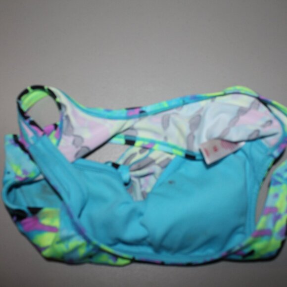 Multi Color Bikini Top Size 10 - Picture 2 of 3